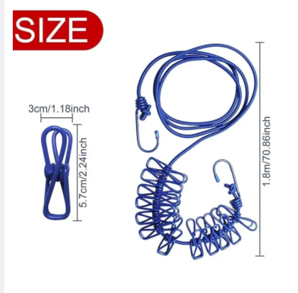 Elastic Cloth Drying Hanging Rope