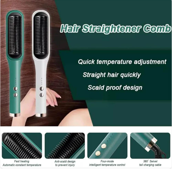 Portable Hair Straightener Comb