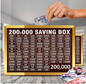 Wooden Money Saving Box | Cash Challenge Tracker