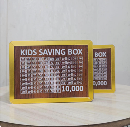 Wooden Money Saving Box | Cash Challenge Tracker