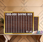 Wooden Money Saving Box | Cash Challenge Tracker